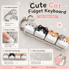 Cute Cat Keyboard Fidget Keychain
