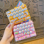 Candy Color Fidget Keyboard Keychain