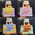 Candy Color Fidget Keyboard Keychain
