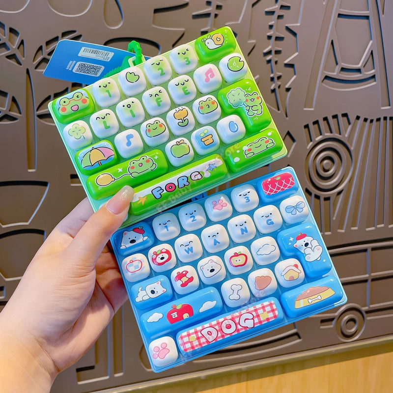 Candy Color Fidget Keyboard Keychain