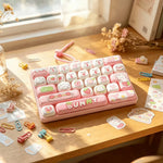 Candy Color Fidget Keyboard Keychain