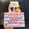 Candy Color Fidget Keyboard Keychain