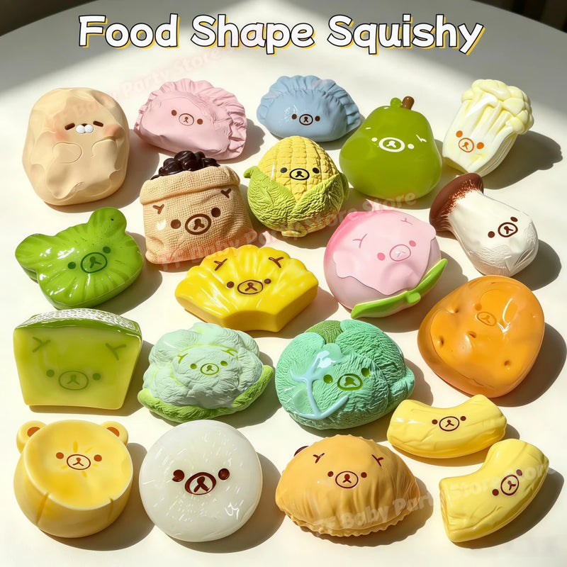 Butter Texture Animal Food Squishy Toy