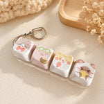 Cute Cat Keyboard Fidget Keychain