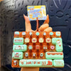 Candy Color Fidget Keyboard Keychain